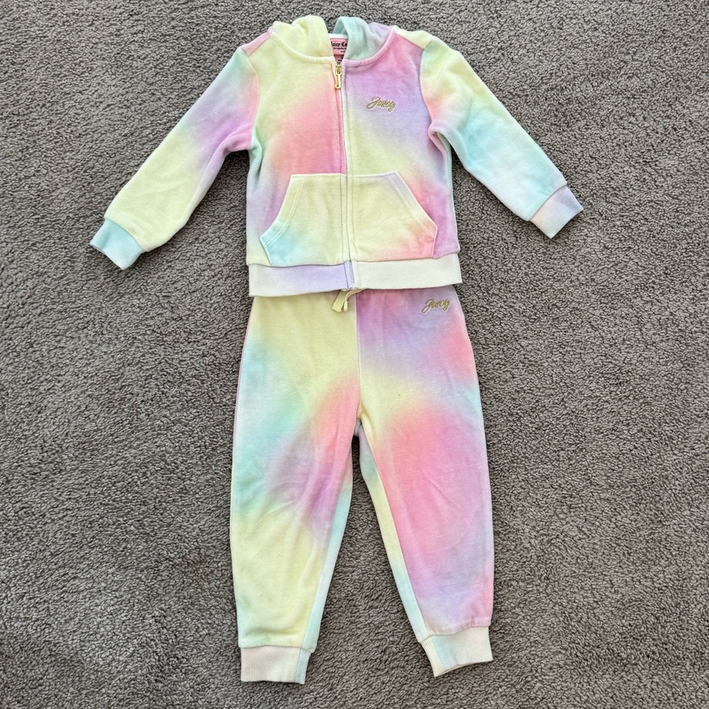 Juicy Couture Kids Pastel Tie-Dye Tracksuit